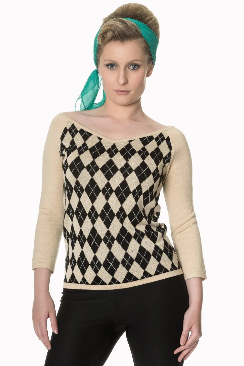 Banned Apparel - Great Heights Off Shoulder Knit Top
