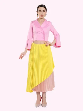 DUAL COLOR LAYERED SKIRT