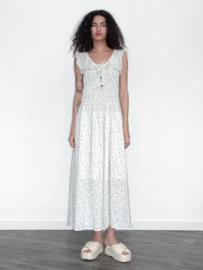 Floral Tie Sleeveless Dress