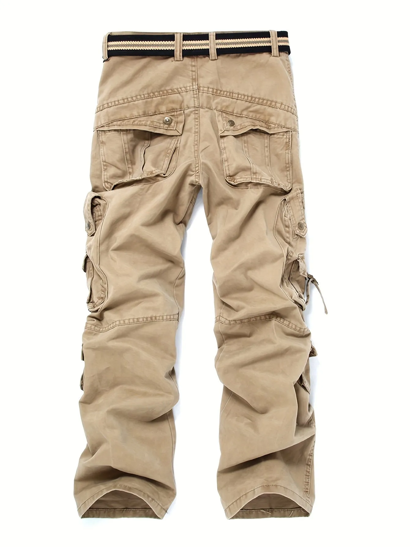 Men's Casual Cargo Tactic Pants Trouser, Men Breathable Comfy Outdoor Trouser With Multi Pockets For Outdoor Hiking Trekking Traveling Camping (Excluding Waist Belt)