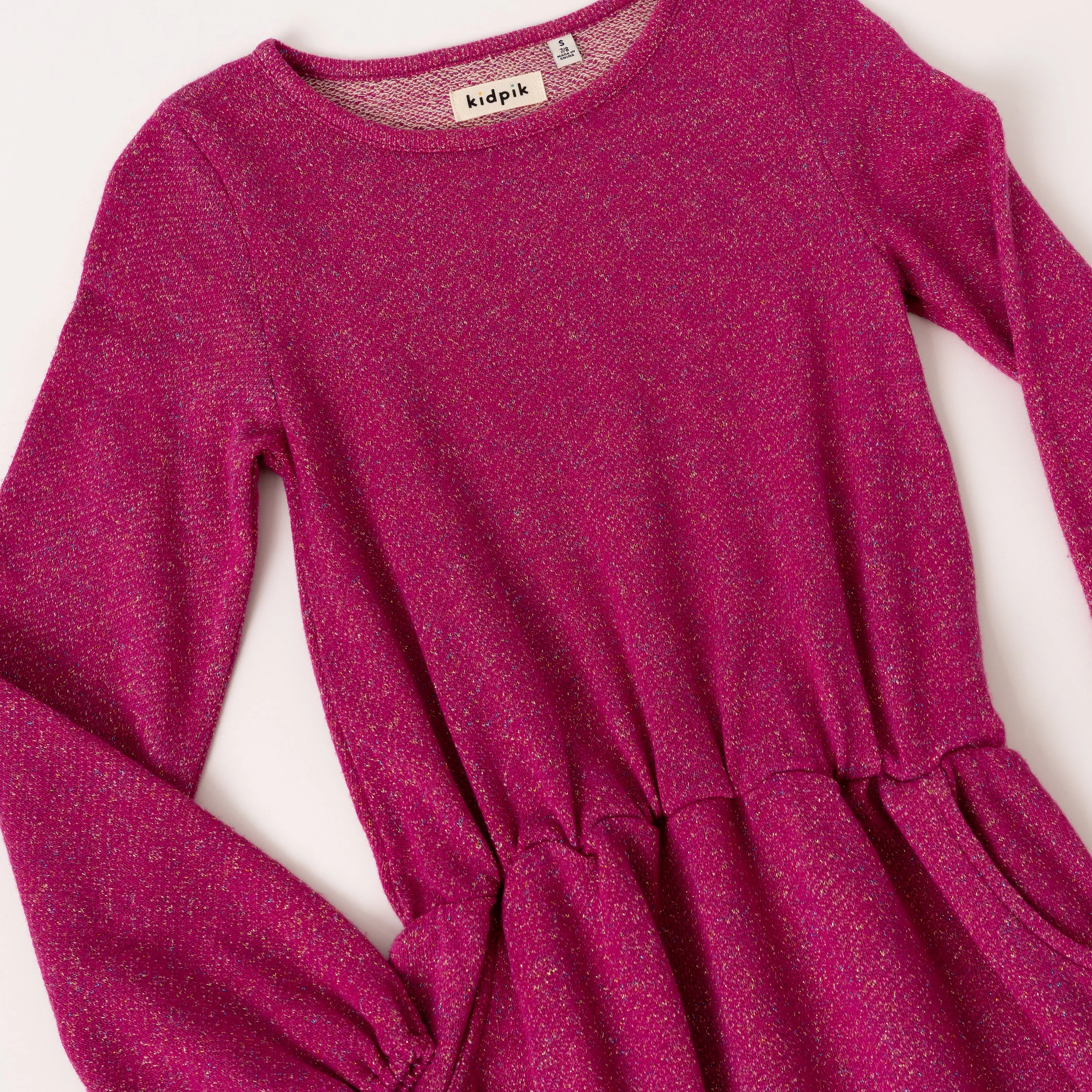 Metallic Fleece Dress