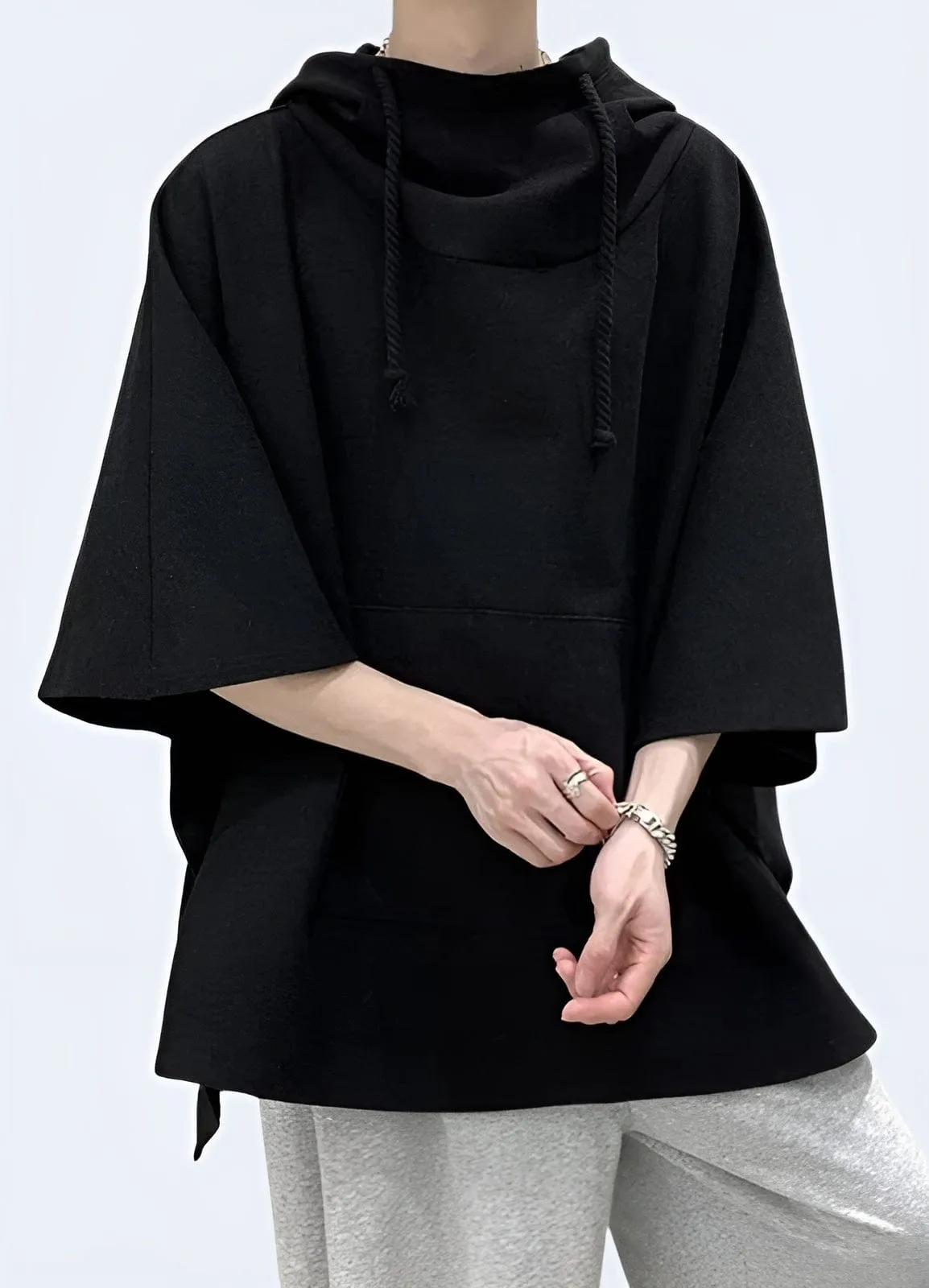 Multi-Pocket Techwear Poncho