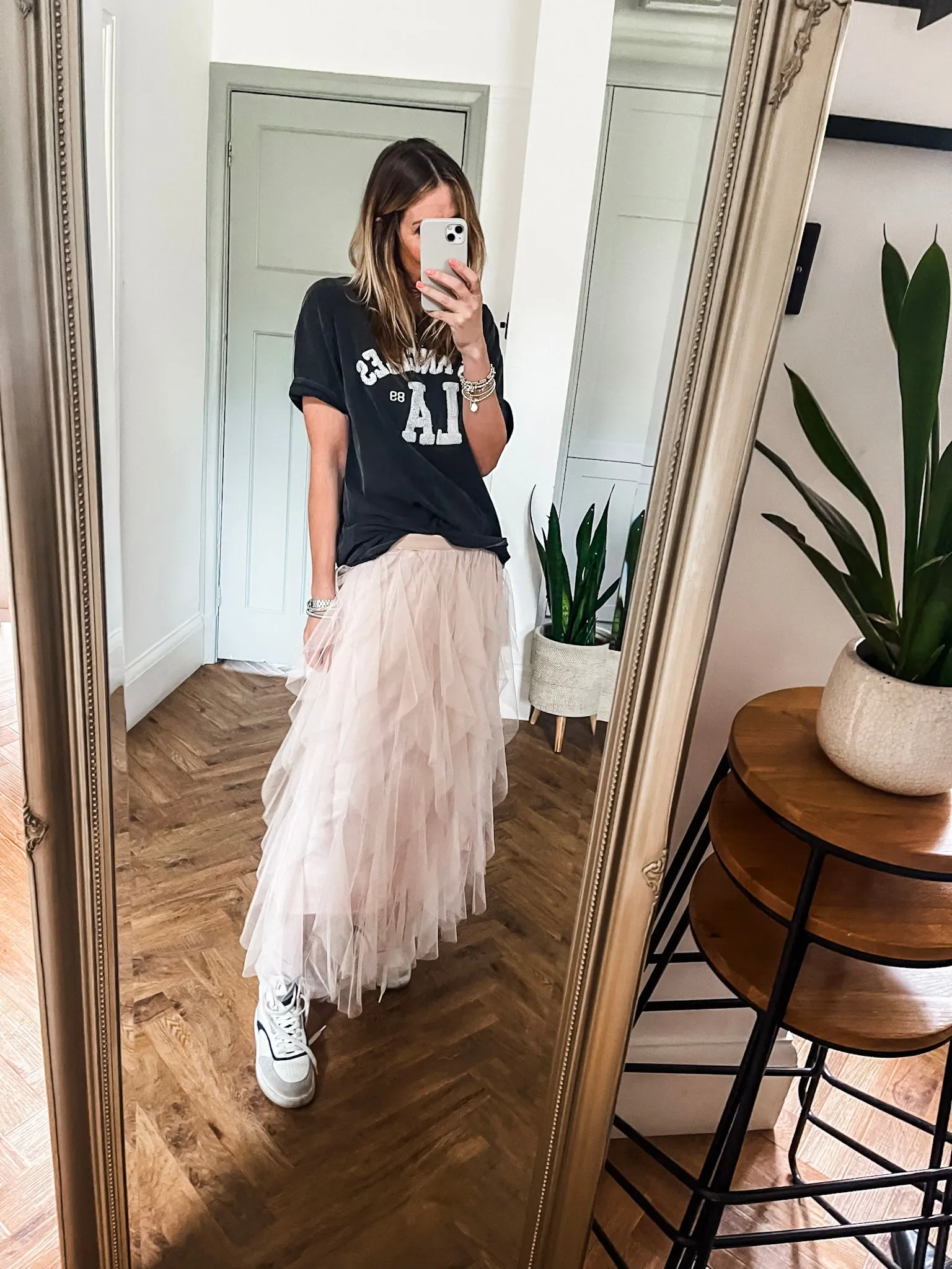 Tulle Layered Mesh Skirt