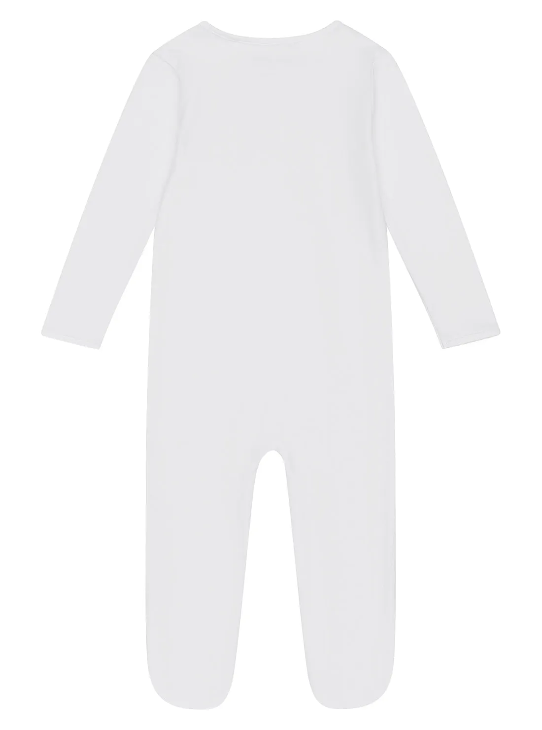 White Interlock Overall (0-12M)