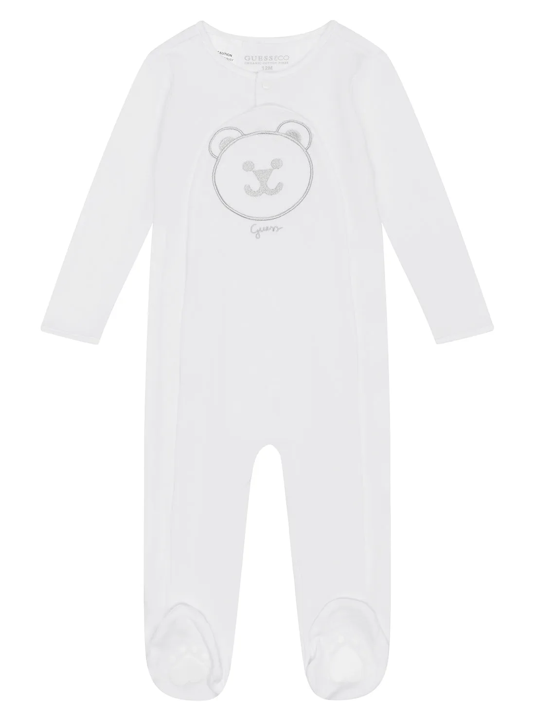 White Interlock Overall (0-12M)