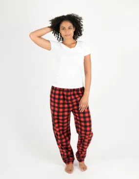 Women's Fleece Plaid Pants